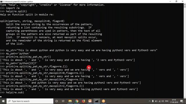 89.Complete Python Basics for Automation - Working with split, sub and subn Operations of re module