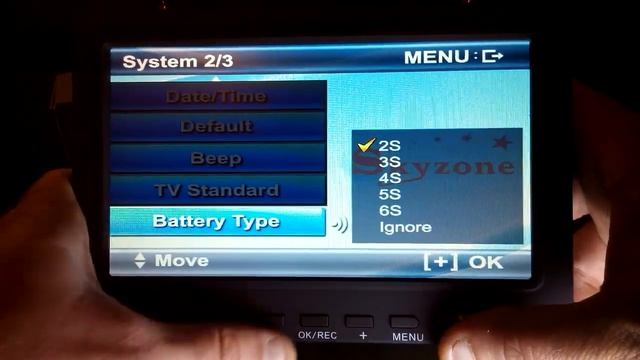 Skyzone RC 700D 7" Inch Diversity DVR Monitor Menu смотреть онлайн