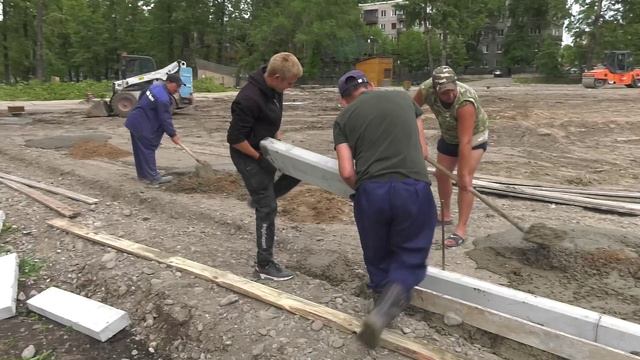 Благоустроительные работы в Абакане продолжаются