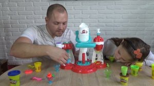 Фабрика мороженого Play Doh // Делаем мороженое вместе! Шедевры мороженого
