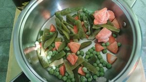 Макароны с замороженными овощами