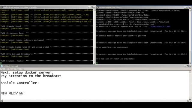 Demo of automated Docker installation via Ansible смотреть онлайн