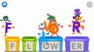 Be ready for school!  Learn to read in English! Bear, Cow, Dinosaur, Excavator, Flower, Hedgehog,