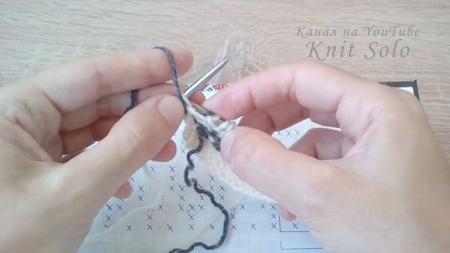 Ленивый жаккард. ЗИГЗАГИ ленивым жаккардом. Knit Solo смотреть онлайн