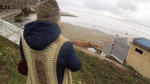 Шторм на Чёрном море, Шепси, Туапсе 27 ноября 2023