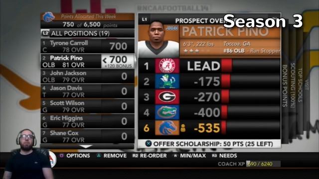 96 Accuracy QB Recruit! | Boise State 5-Year Rebuild | NCAA Football 14 (8/126) смотреть онлайн