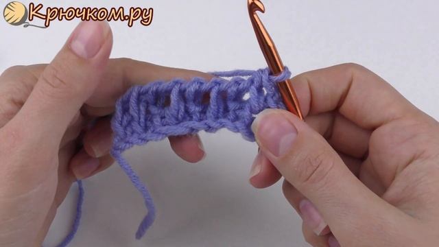 Узор Путанка тунисским крючком Tunisian crochet Simple Pattern