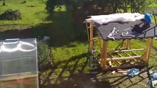 Постройка беседки timelapse / Frame style pavilion build timelapse смотреть онлайн