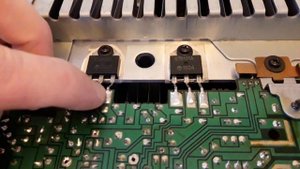 Yamaha A-500. Регулировка тока покоя выходных транзисторов. Какой ток выставить? Часть 7