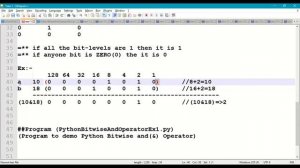 Python Operators || Python Bitwise & Operator || Python Bitwise Operators|| Python Bitwise and ||#3