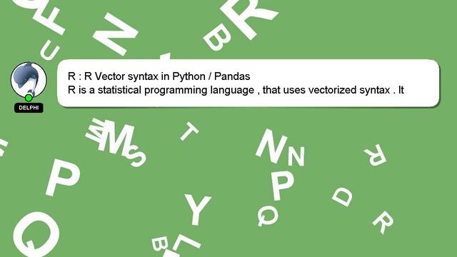 R : R Vector syntax in Python / Pandas