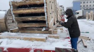 Перевозка катушек с кабелем / Загрузка и Обвязка