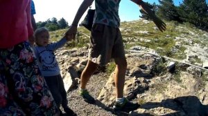 Ночлег в палатке на Ай-Петри // Путешествие с ребенком