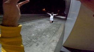 SERBIAN DANCING LADY VS ACTION POV @DumitruComanac (Action Parkour Chase POV)