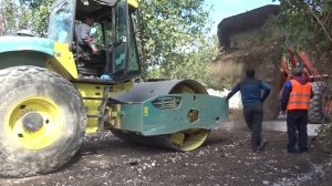 Подготовка к укладке асфальтового покрытия. Вокзальная. Гвардейское. Крым