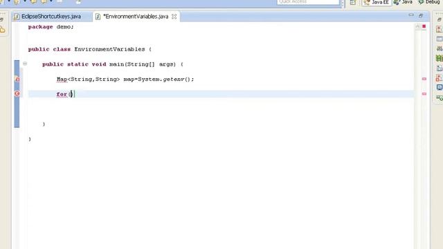 Explain how to get environment varibles with example in java?