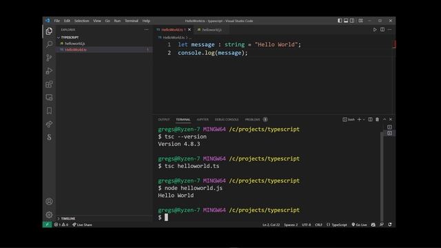 How To Run TypeScript In VSCode | Create TS Project | Compile TypeScript