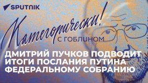 Категорически с Гоблином: послание Путина Федеральному собранию и успехи России в зоне СВО