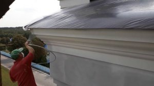 Покраска фасада безвоздушным нанесением.0981217410