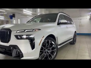 BMW X7- забронировали матовой полиуретановой плёнкой кузов, оклейка крыши черной глянцевой пленкой