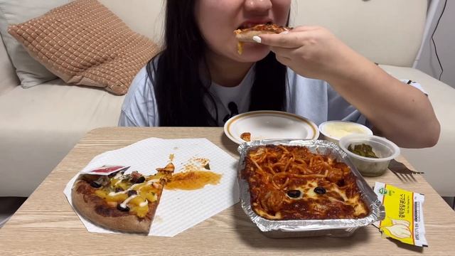 ENG) 먹방브이로그 | 뭘먹어야 할지 모르겠는 요즘 | 자취생먹방일기 | 콩불, 1인피자, 파스타, 닭한마리 칼국수, 꼬마돈가스, 육회비빔밥, 돈가스
