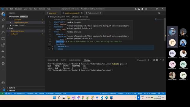 Kubernetes Training Session 2 by Pavan Kumar Aryasomayajulu | Kubernetes Tutorial | Sails Software