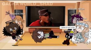 Afton Family Reacts To "[SFM] TF2 VS Overwatch" || Gacha club ||