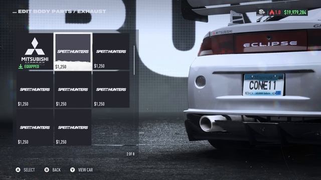 NFS Unbound - Mitsubishi Eclipse GSX Customization | Max Build S+