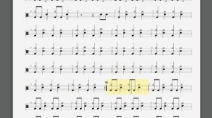 Metallica Jump In the Fire Drum tablature