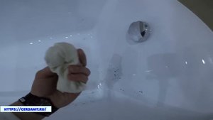 ТЕСТ АКРИЛОВОЙ ВАННЫ CERSANIT. ОТМОЕТСЯ ЛИ ЗЕЛЁНКА ?