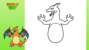 How to DRAW CHARIZARD - Pokemon