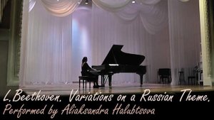 L. Beethoven Variations on the Russian Theme Halubtsova Голубцова Бетховен Вариации на русскую тему