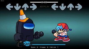 Friday Night Funkin' VS Black Impostor Bonus Song Update Full Week(FNF Mod/Hard/Among Us)