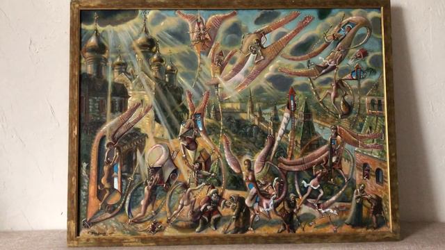 ВИД С КРЕМЛЕВСКОГО ХОЛМА. 2005г Картина Сергея Потапова 74х100см смотреть онлайн