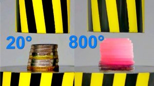 HYDRAULIC PRESS VS COINS, RED HOT COINS