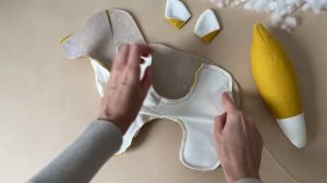 Шьем мягкую игрушку ЛИСИЧКУ своими руками. ВЫКРОЙКА PDF в описании.