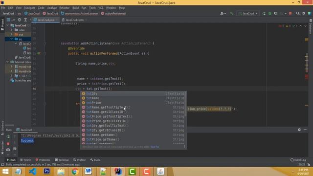 Java Mysql simple project in IntelliJ IDEA смотреть онлайн