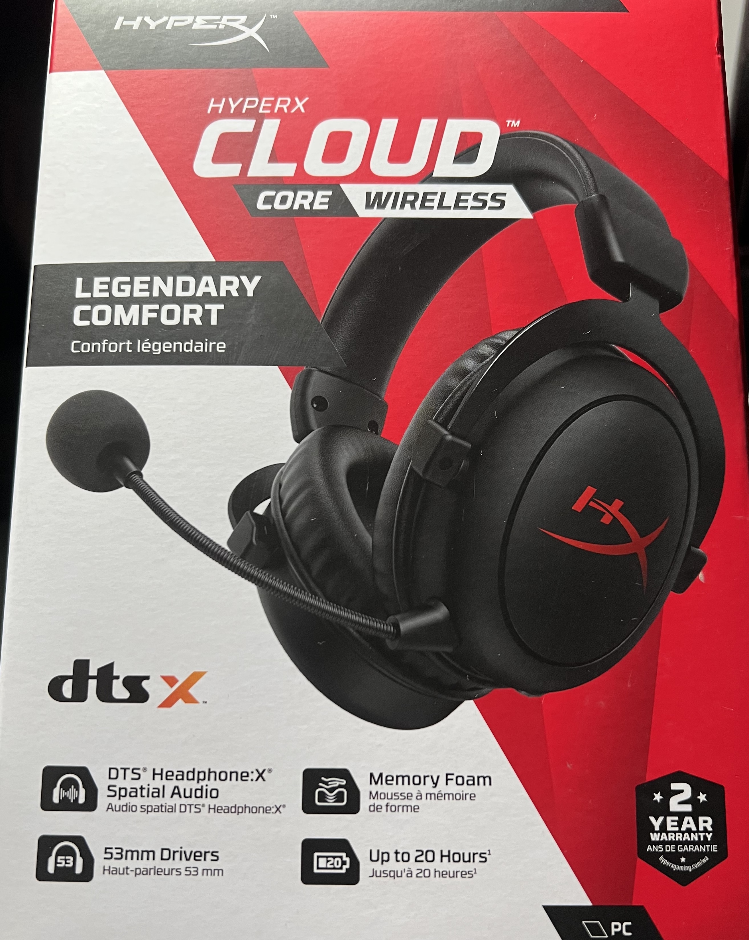 HyperX Cloud Core Wireless.Распаковка.