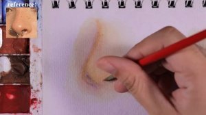 how i paint: nose | watercolor tutorial