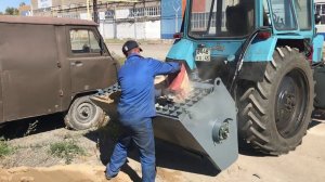 Бетоносмесительный ковш для трактора МТЗ - обзор работы с бетоносмесительным ковшом на МТЗ - КИИТ