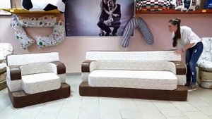 Бескаркасный диван и кресло Компакт