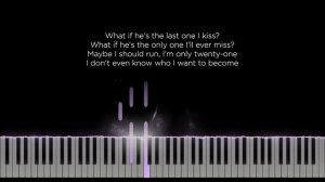 Valentine - Laufey (Original Key Karaoke) - Piano Instrumental Cover with Lyrics