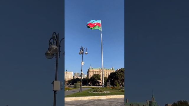 Azerbaijan Flag, Baku City Center (Azneft)