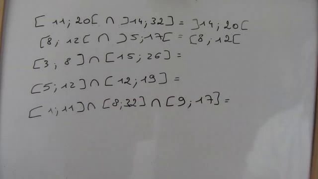 Comment calculer l'intersection d'intervalles смотреть онлайн