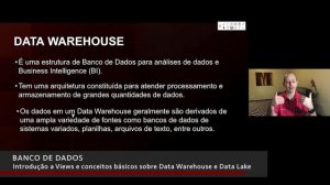 Banco de Dados - Introdução a Views e conceitos básicos sobre Data Warehouse e Data Lake