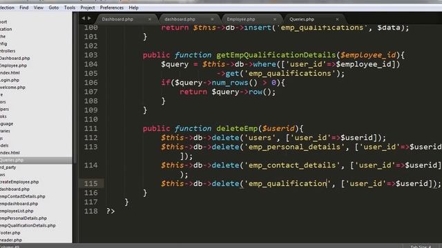 HRMS Advance Reports using PHP Codeigniter - Delete Employee