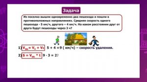 Математика. 4 класс. Задачи на движение в противоположных направлениях /28.12.2020/