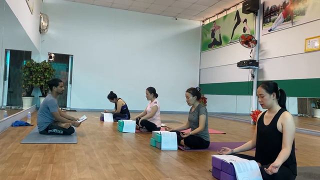 Ashtanga opening Mantra Yoga Class At Yogrishi Kulam Vietnam