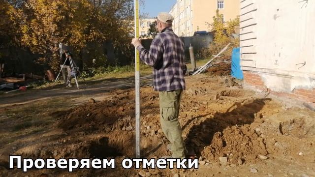 Буронабивные сваи с анкерными болтами. Бурим, бетонируем, выставляем