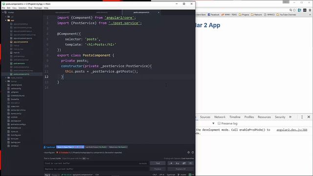 Angular 2 Tutorial [6] - Creating A Service смотреть онлайн